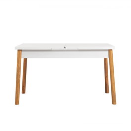 Hanah Home Mesa de Comedor Extensible Santiago Masa Atlantic White